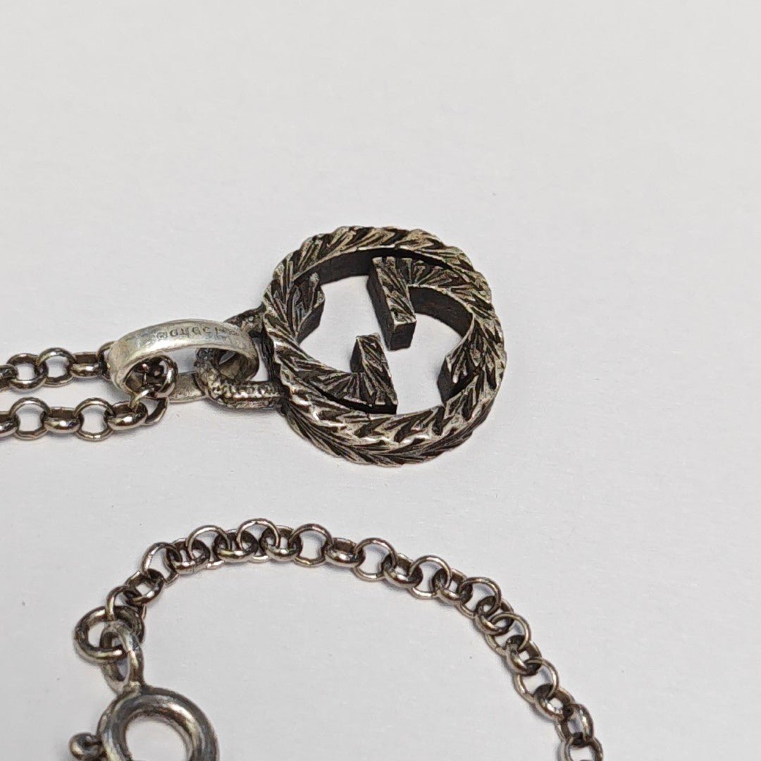 Interlocking G 925 Sterling Silver Necklace