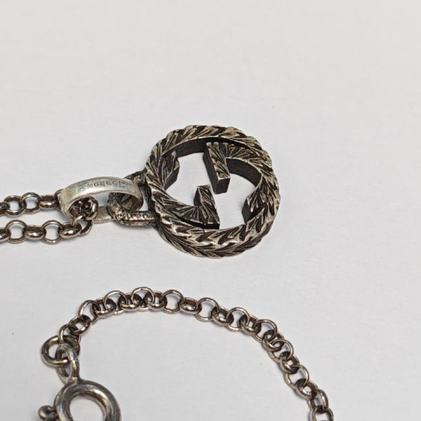 Interlocking G 925 Sterling Silver Necklace