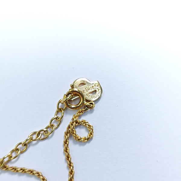 Twist Round Metal Gold Necklace