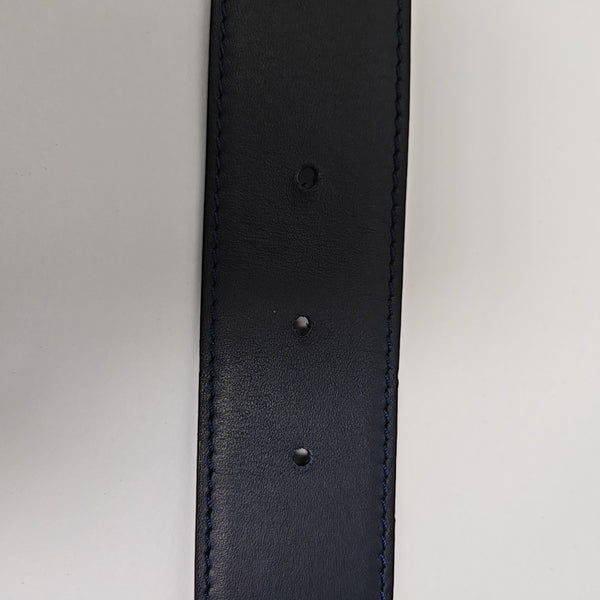 Leather Belt Blue