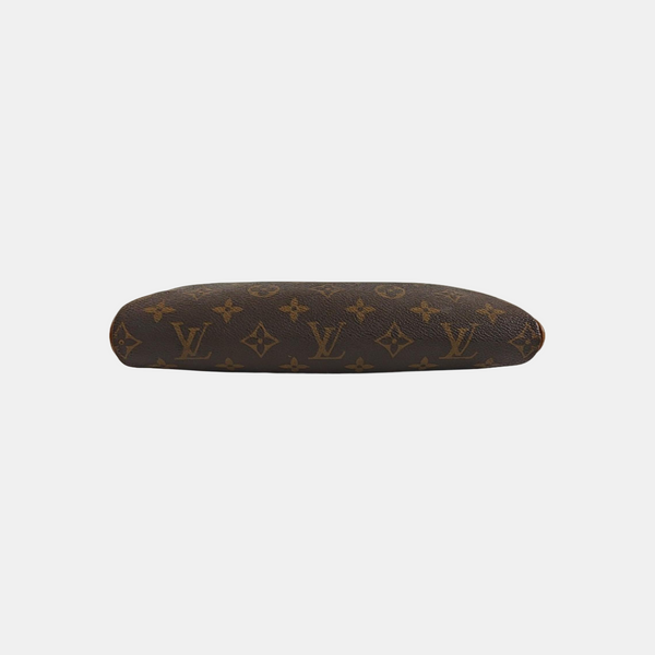 Pochette Eva Monogram Coated Canvas Brown