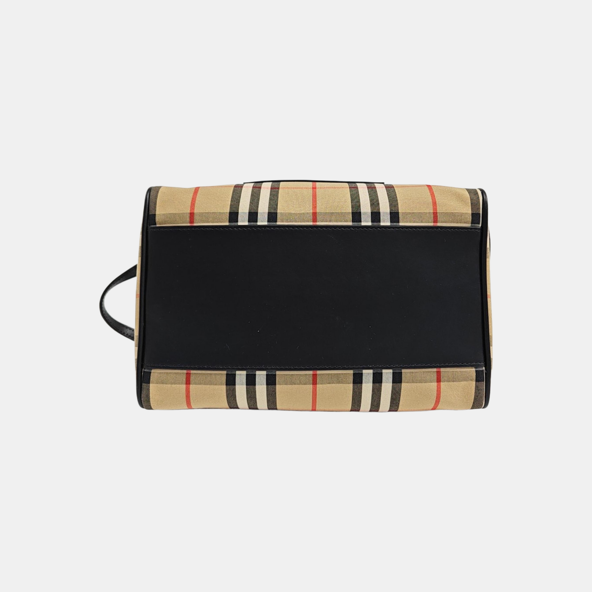 Canvas Top Handle Bag Brown