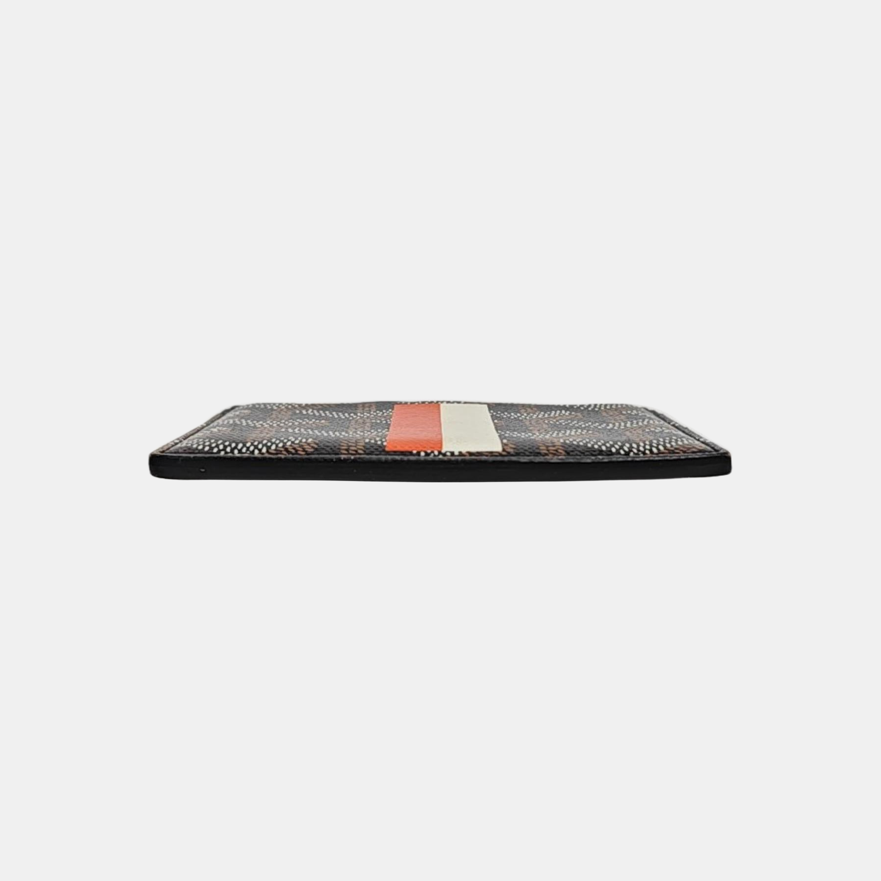 Coated Canvas Card Holder Black