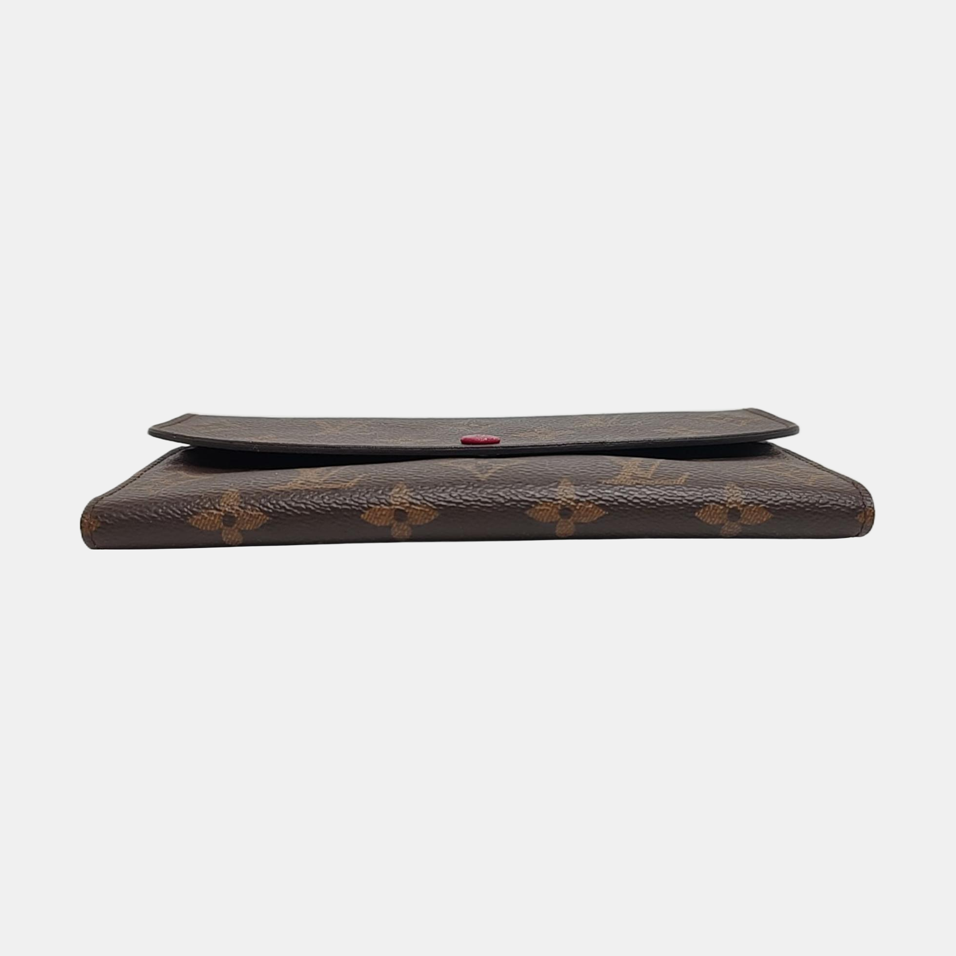 EMILIE Monogram Coated Canvas Brown Wallet