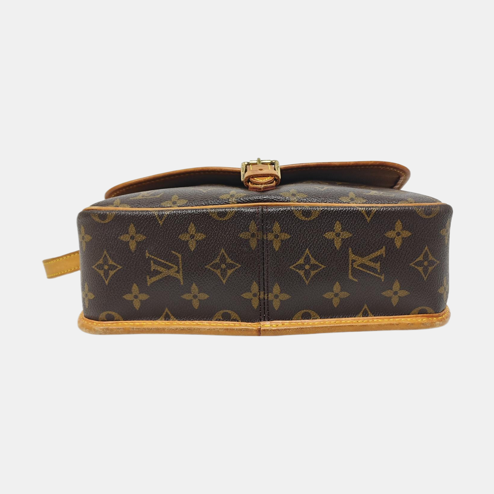 SOLOGNE PM Monogram Coated Canvas Brown