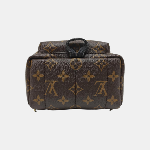 PALM SPRINGS Mini Monogram Coated Canvas Brown