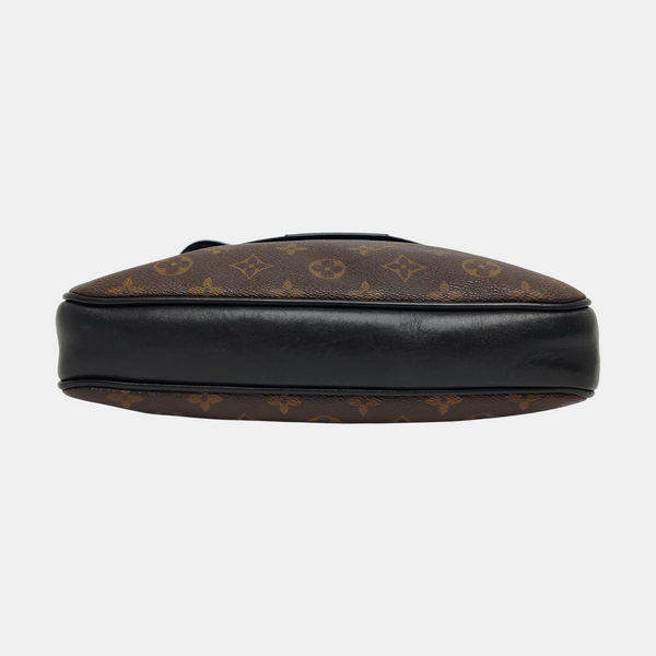 BASS MM Monogram Coated Canvas Brown