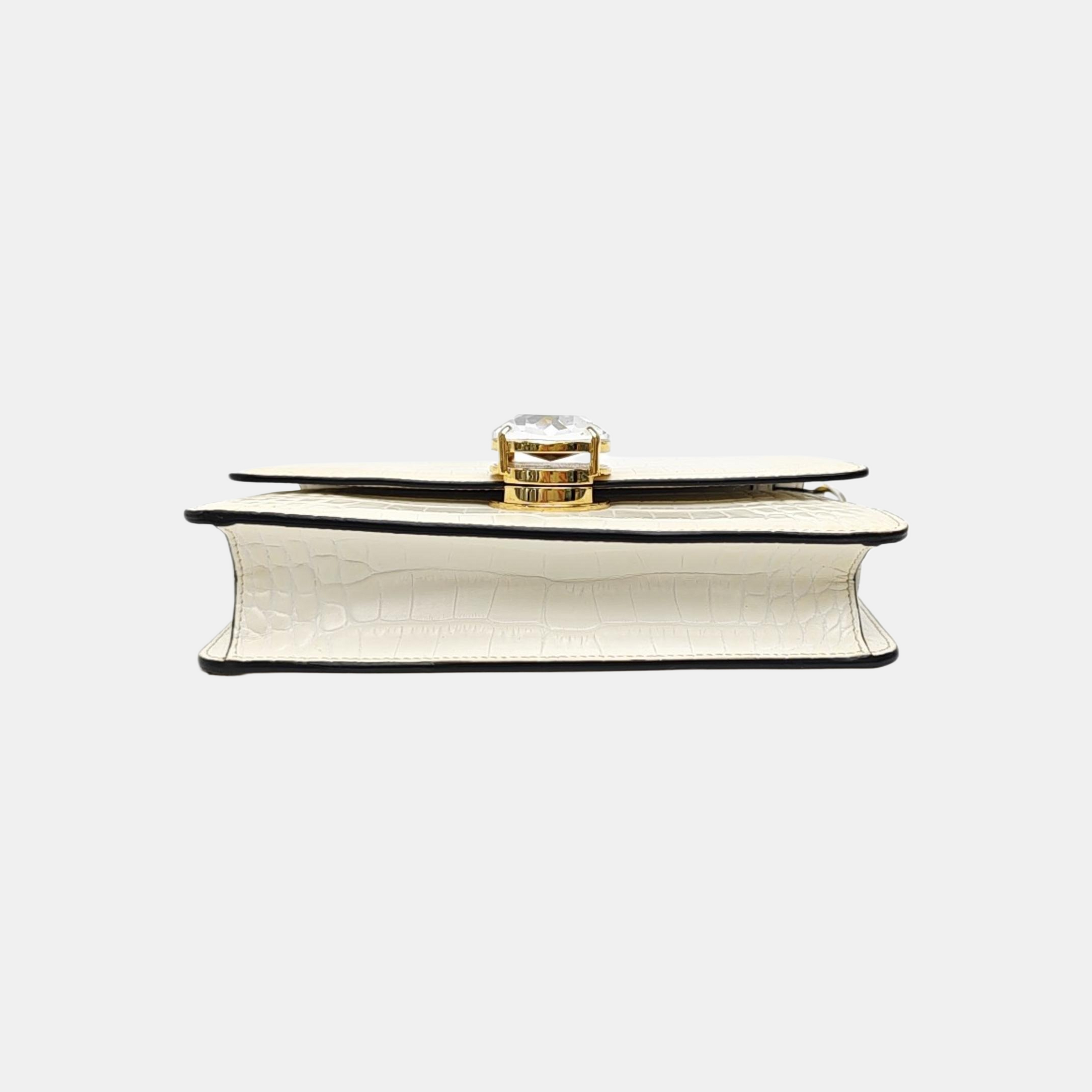 Calfskin Shoulder Bag White