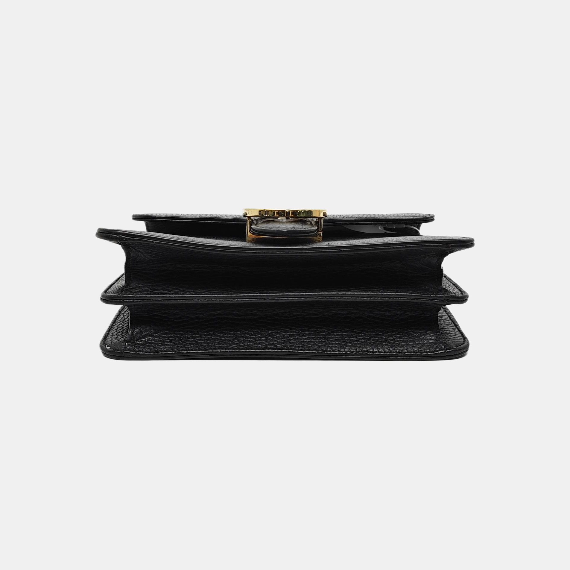 Authenticated pre-owned  Interlocking G Small Calfskin Black - Shoulder Bag at Looply