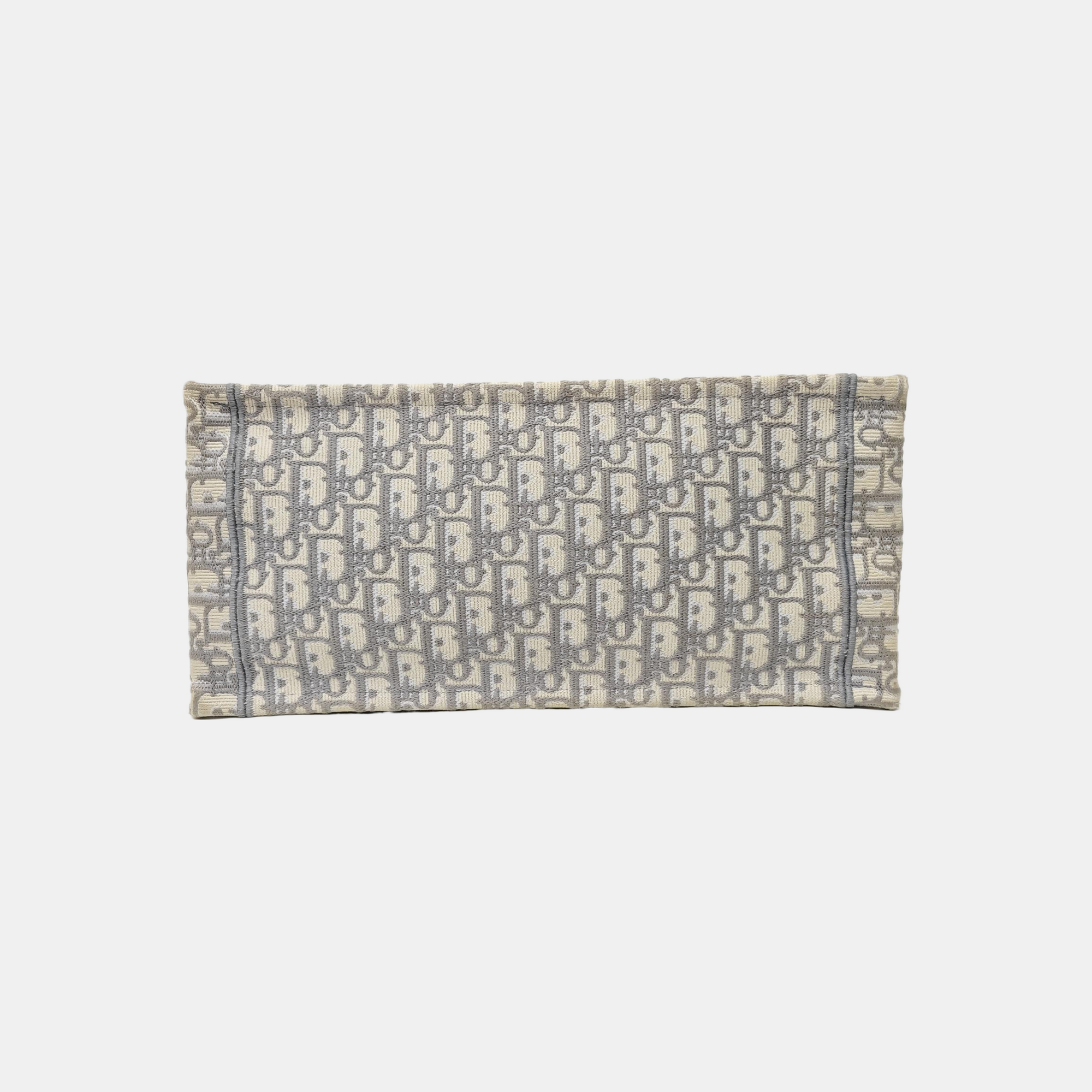 Book Tote Medium Oblique Canvas White