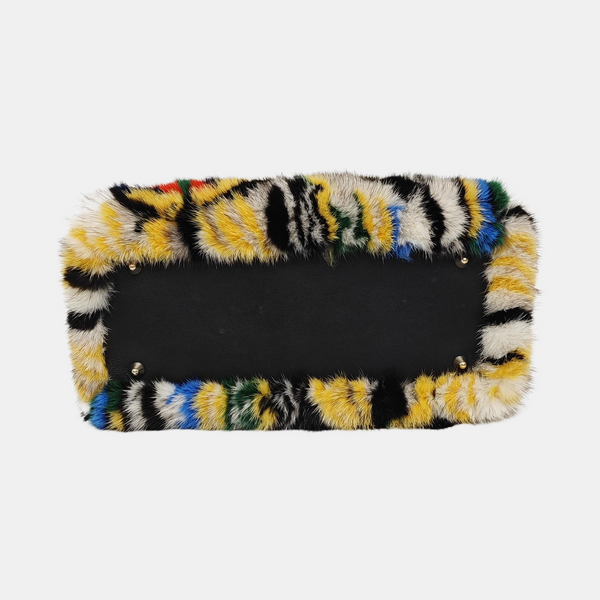 Lady Dior Medium Fur Multicolor
