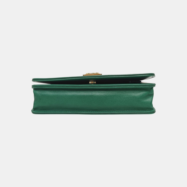 BOY CHANEL WOC Quilted Lambskin Green