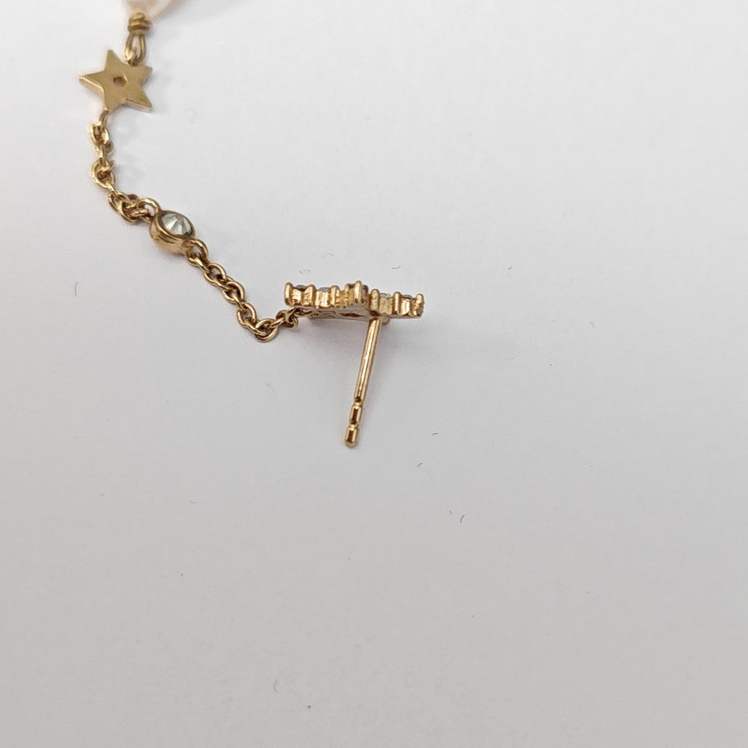 La Petite Tribale Metal Gold Stud Earrings