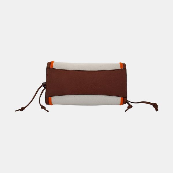 Canvas Top Handle Bag Small White