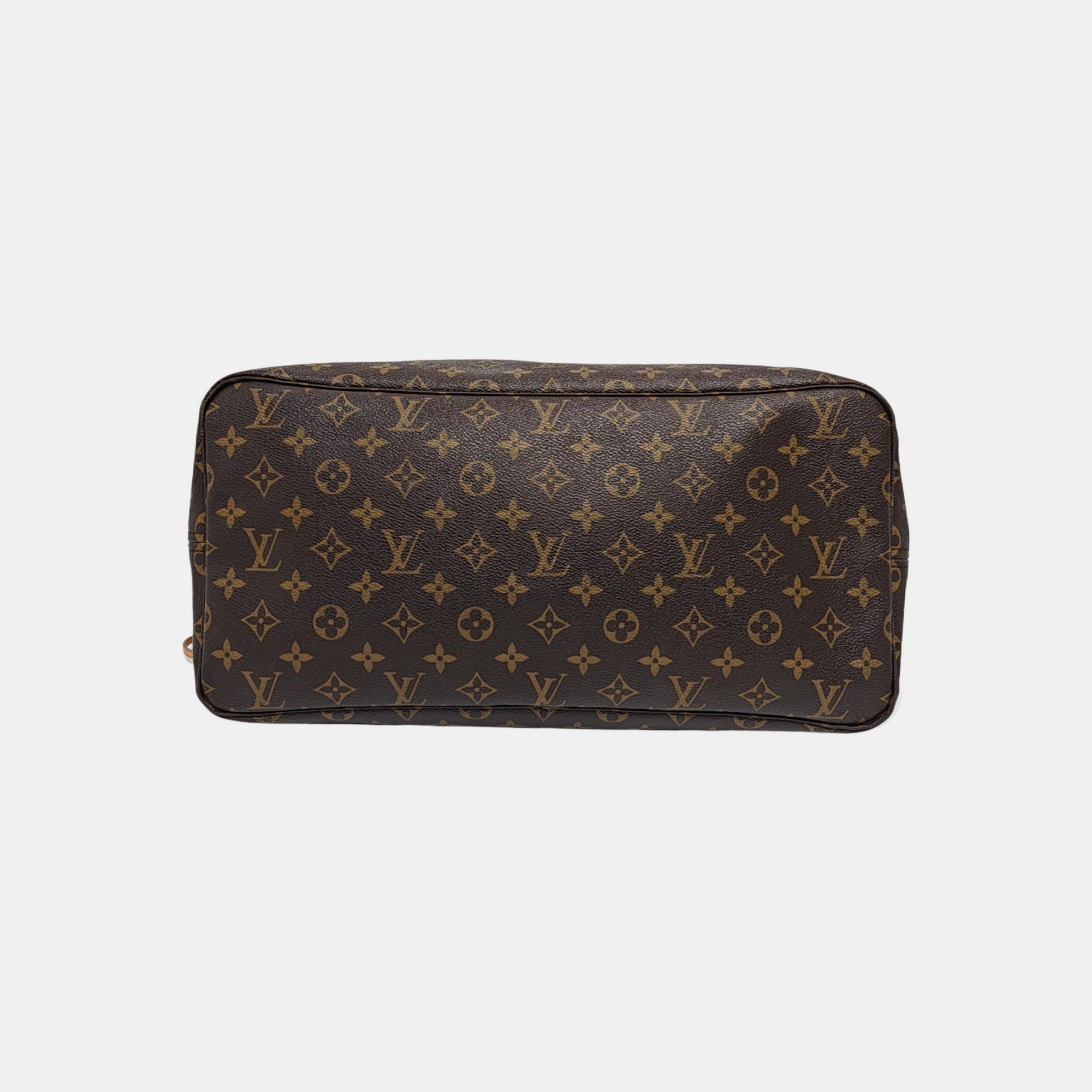 NEVERFULL GM Monogram Coated Canvas Brown