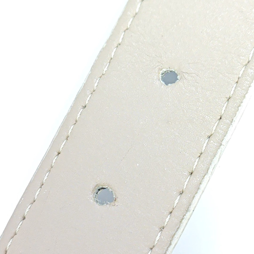 Leather Belt White