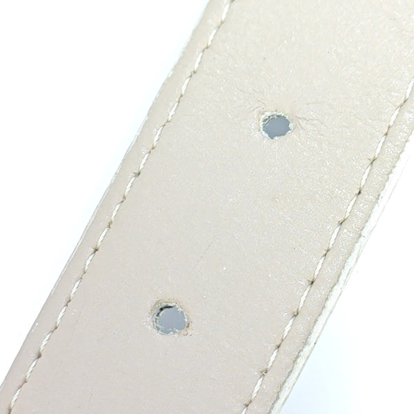 Leather Belt White