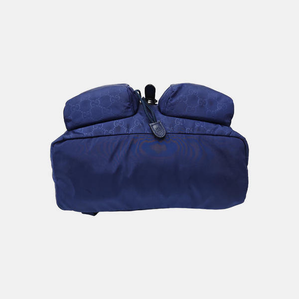 Monogram Nylon Backpack Blue