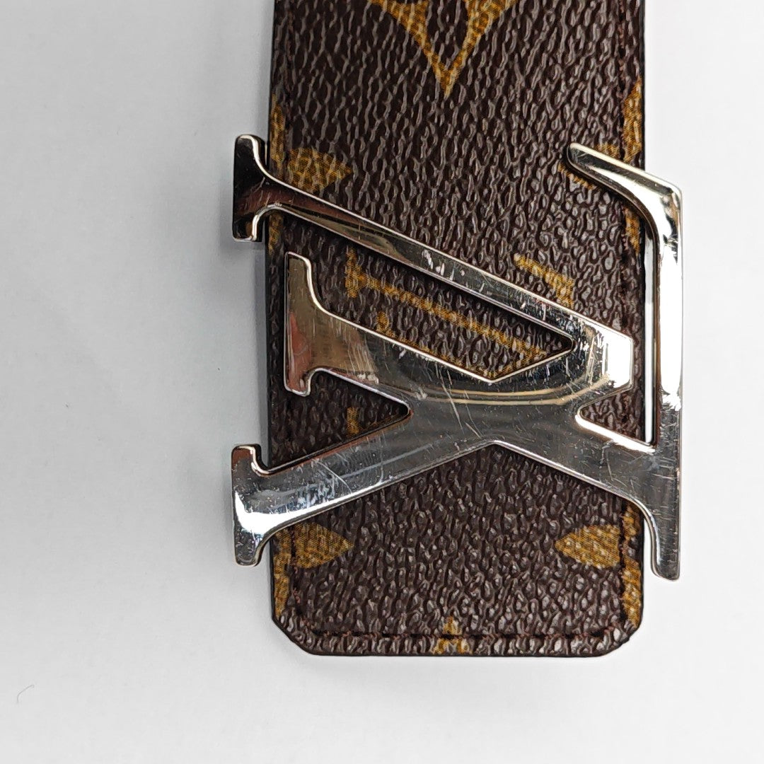 Coated Canvas Belt Brown