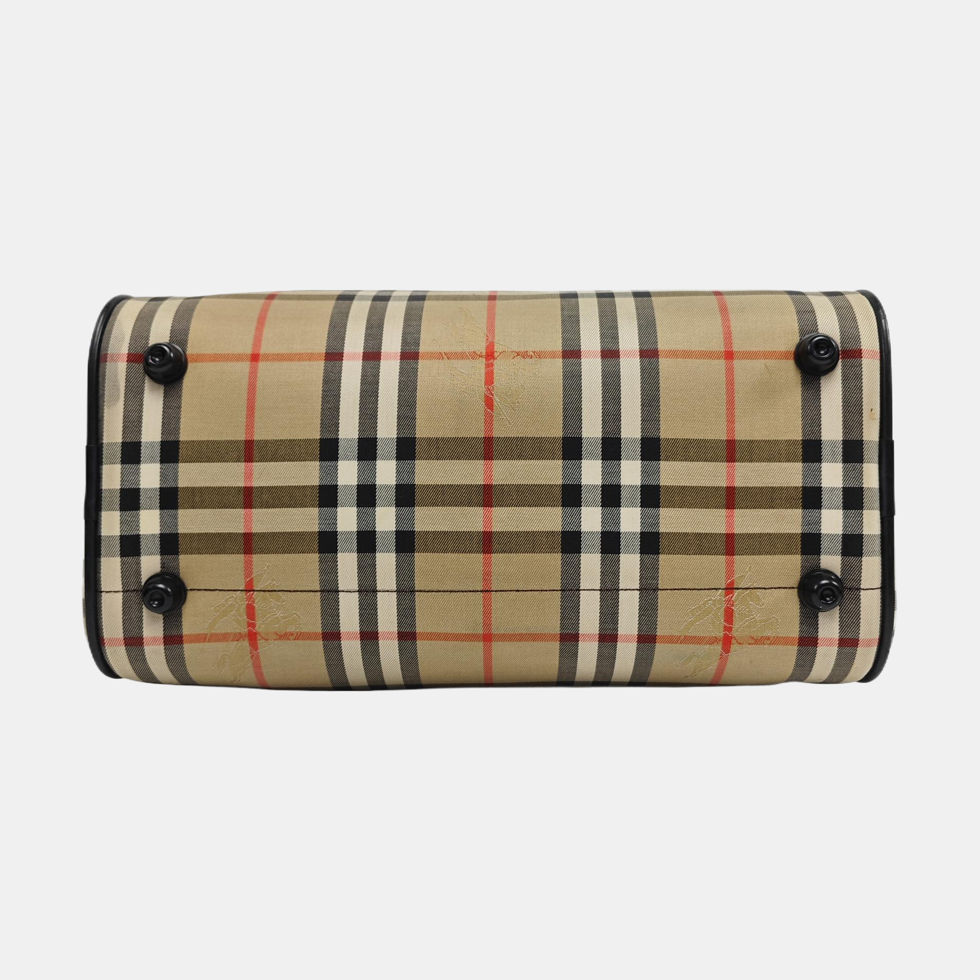 Canvas Top Handle Bag Beige