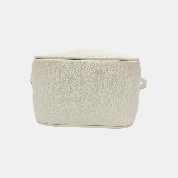 80'S VANITY Quilted Calfskin White