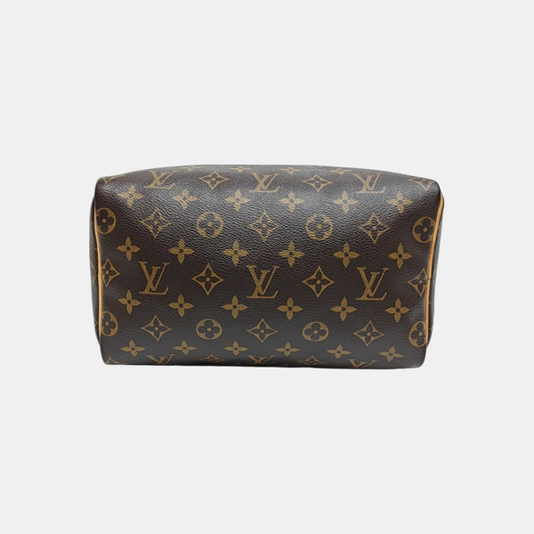 SPEEDY 25 Monogram Coated Canvas Brown