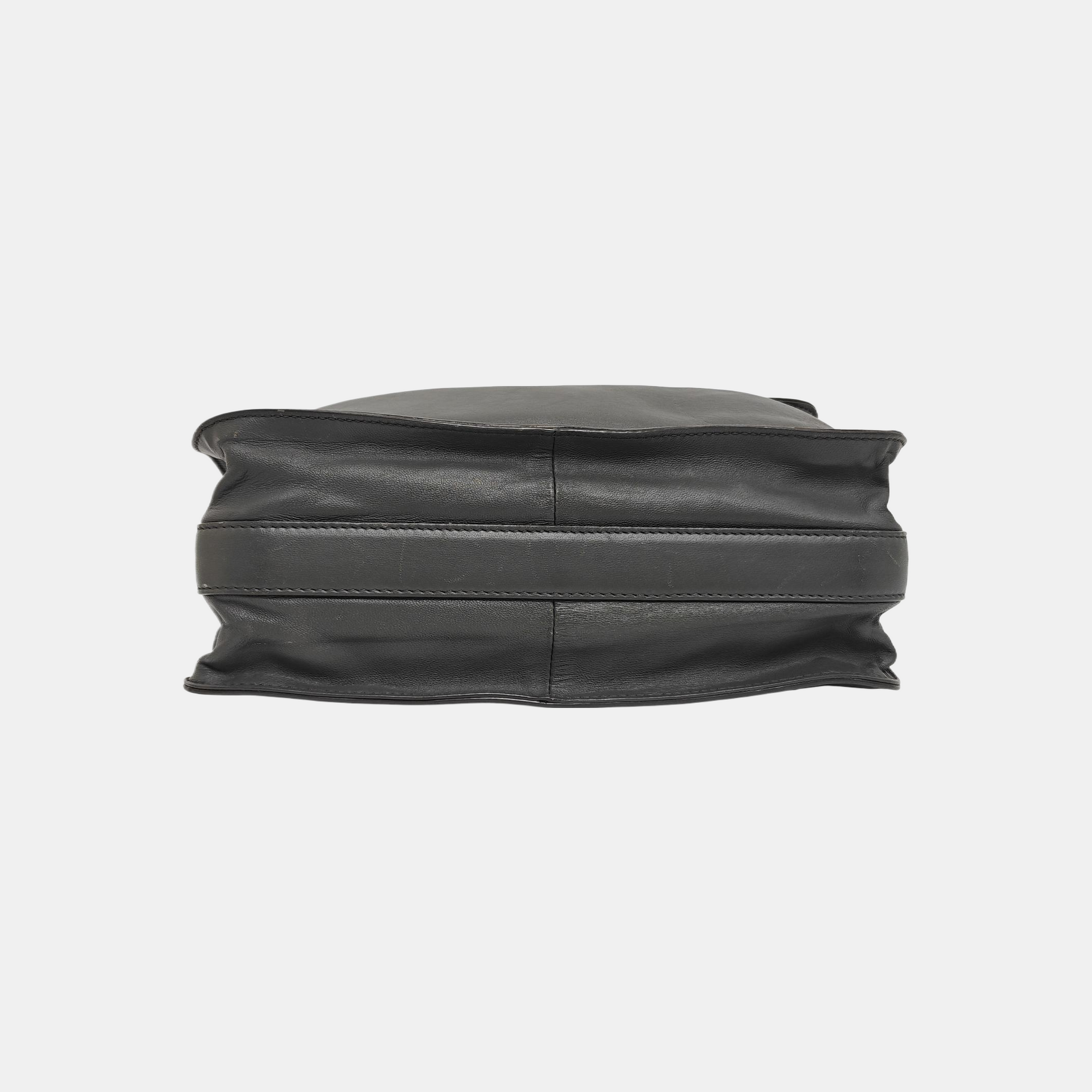 Calfskin Shoulder Bag Gray