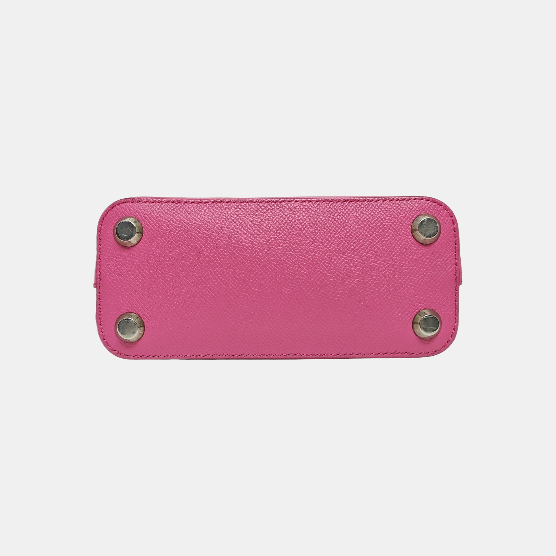Top Handle Calfskin Red