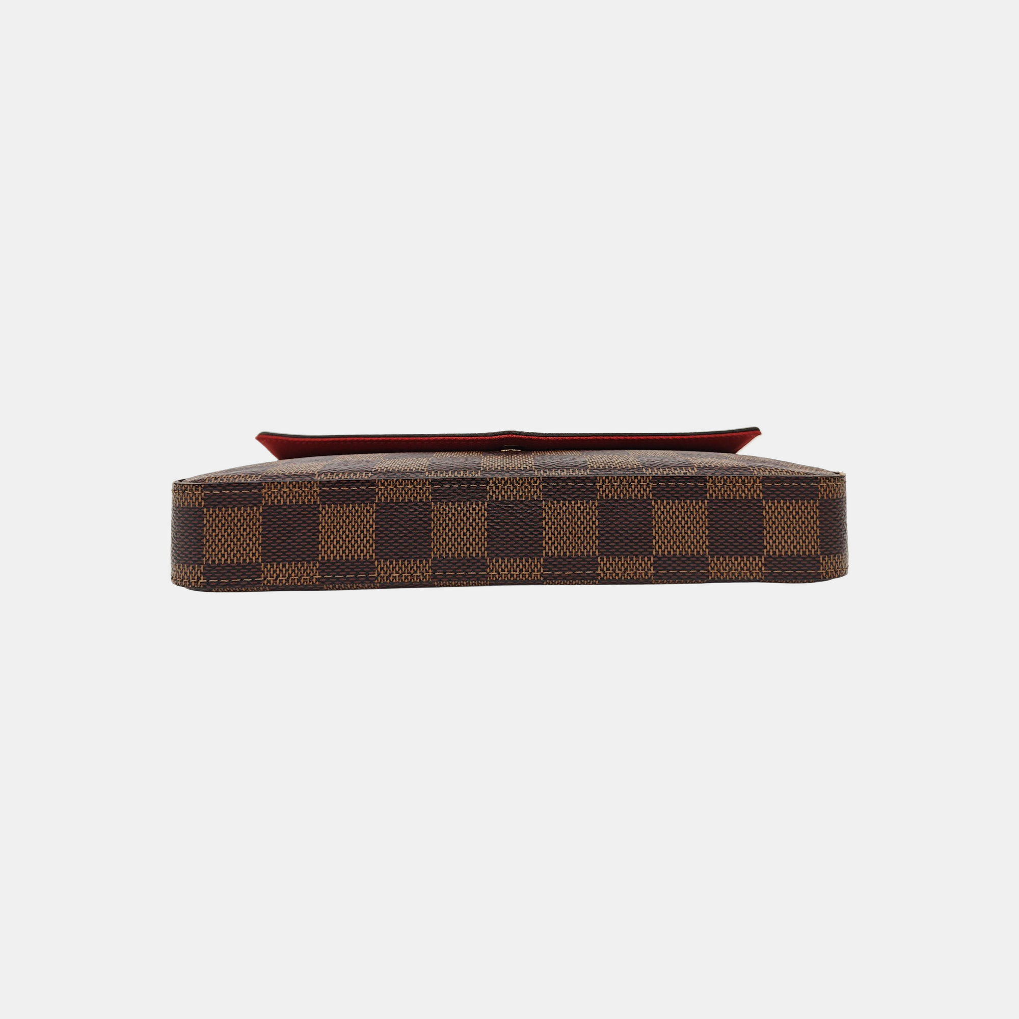 FÉLICIE Damier Ebene Coated Canvas Brown