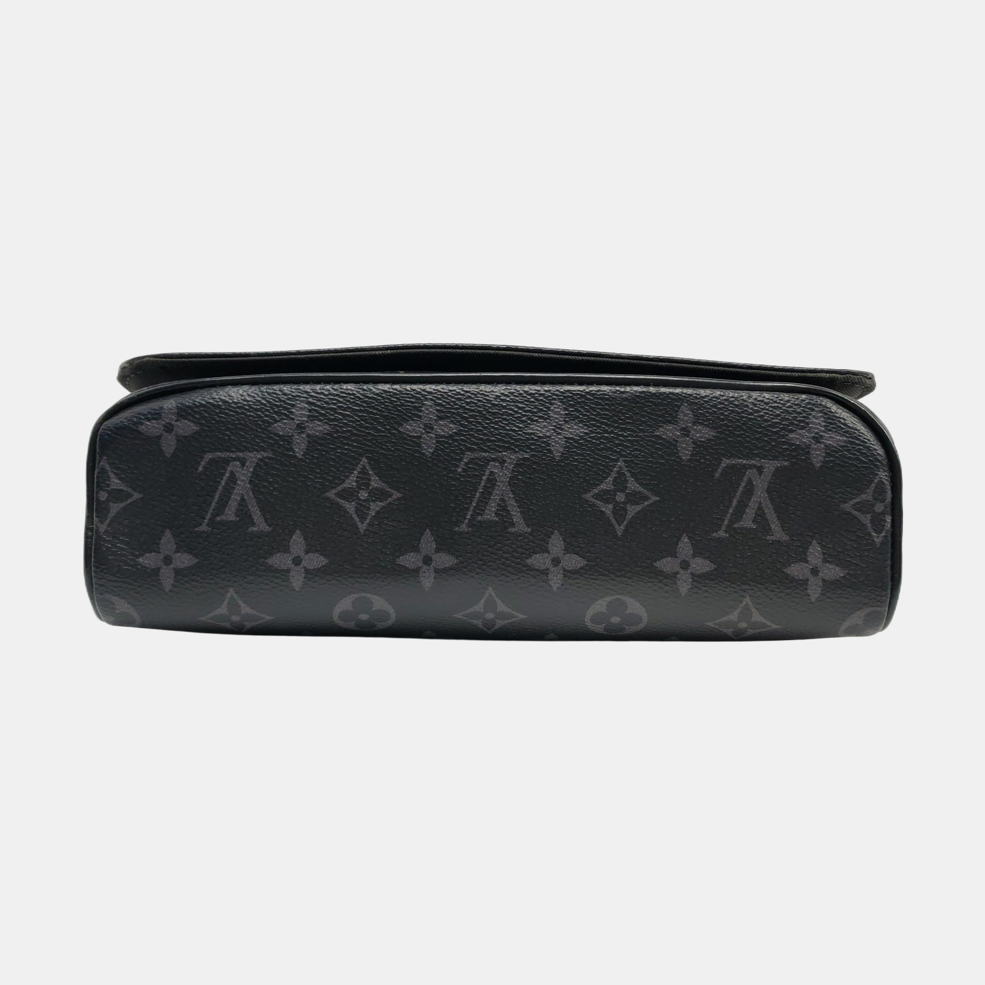 DISTRICT PM Monogram Coated Canvas Black