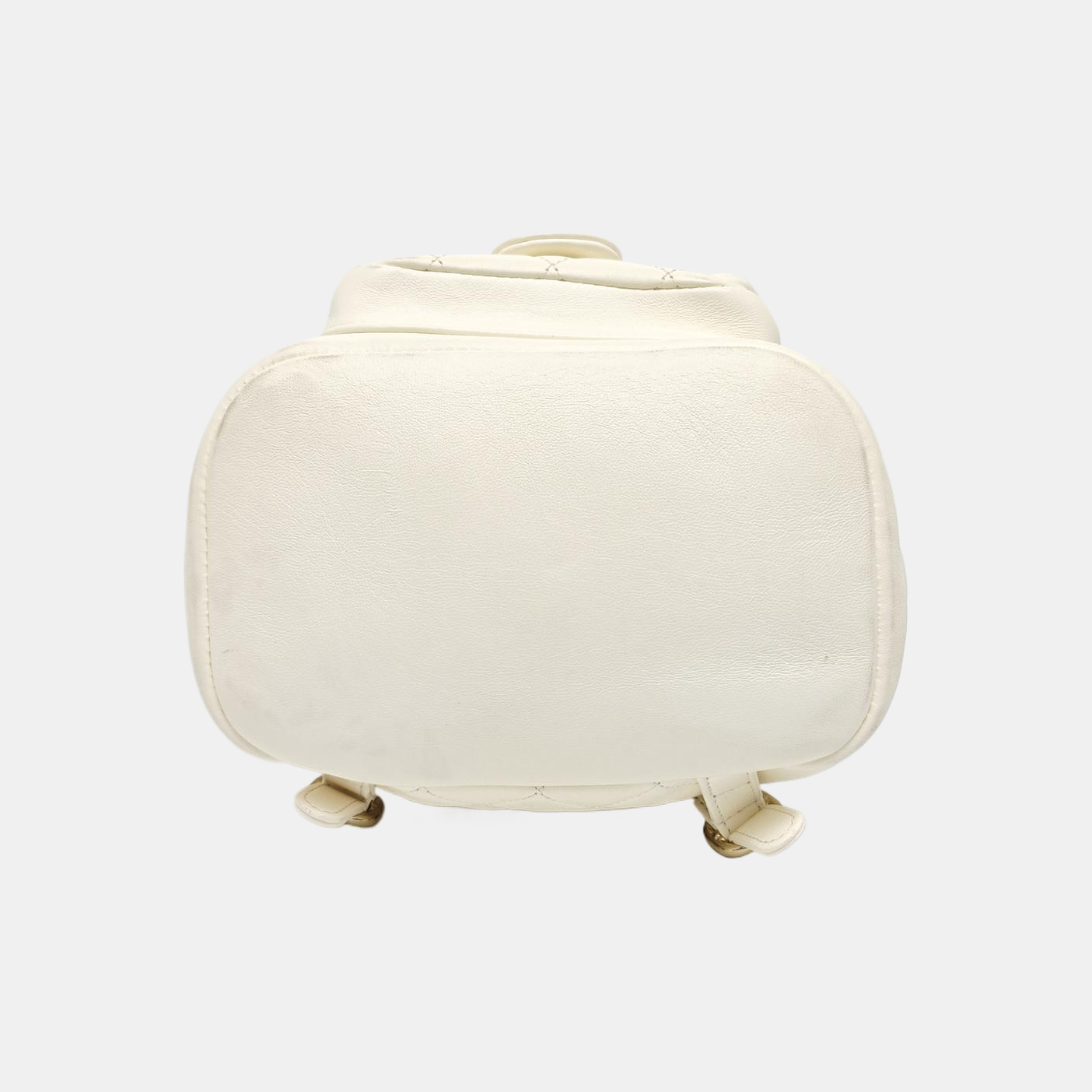 DUMA Small Quilted Lambskin White