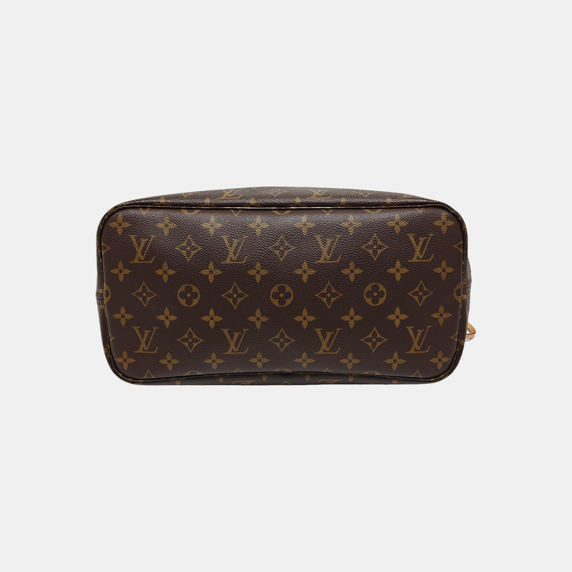 NEVERFULL MM Monogram Coated Canvas Brown