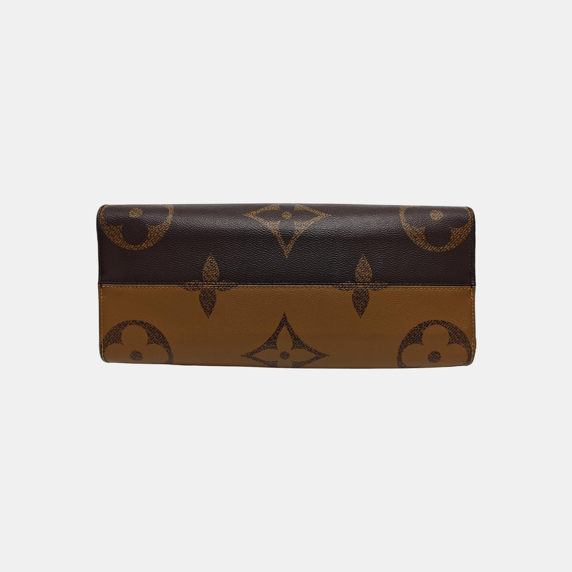 ONTHEGO MM Monogram Coated Canvas Brown