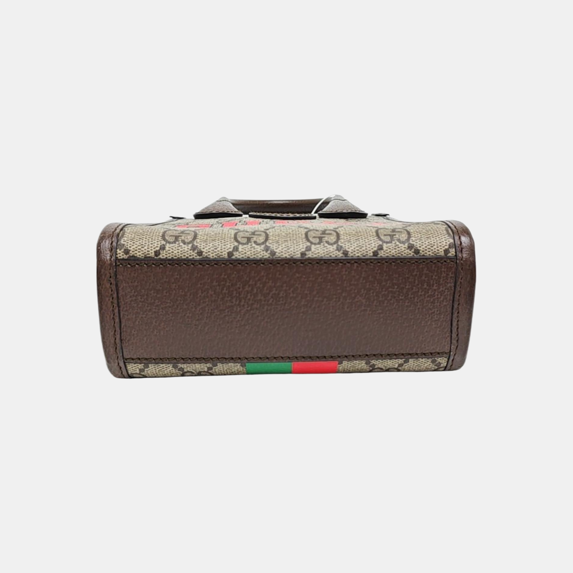 Retro Mini Monogram Coated Canvas Beige