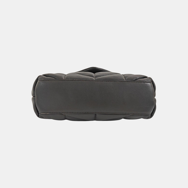 LOULOU Small Quilted Lambskin Gray