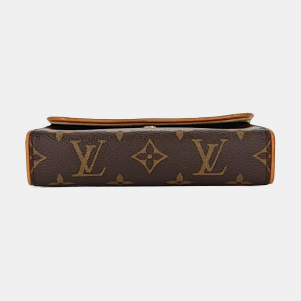 FLORENTINE Monogram Coated Canvas Brown
