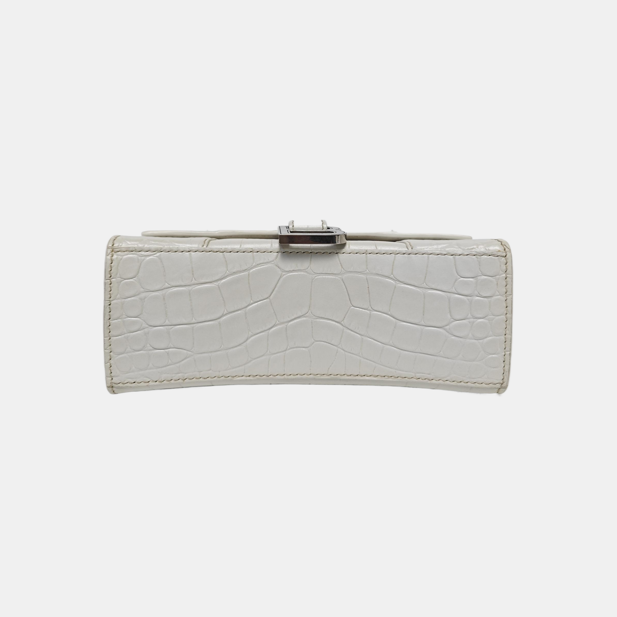 Hourglass XS Calfskin White