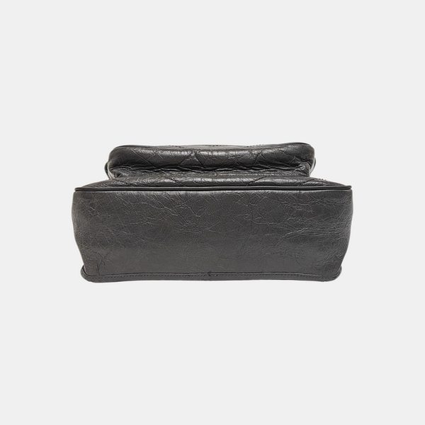 NIKI Medium Chevron Calfskin Gray