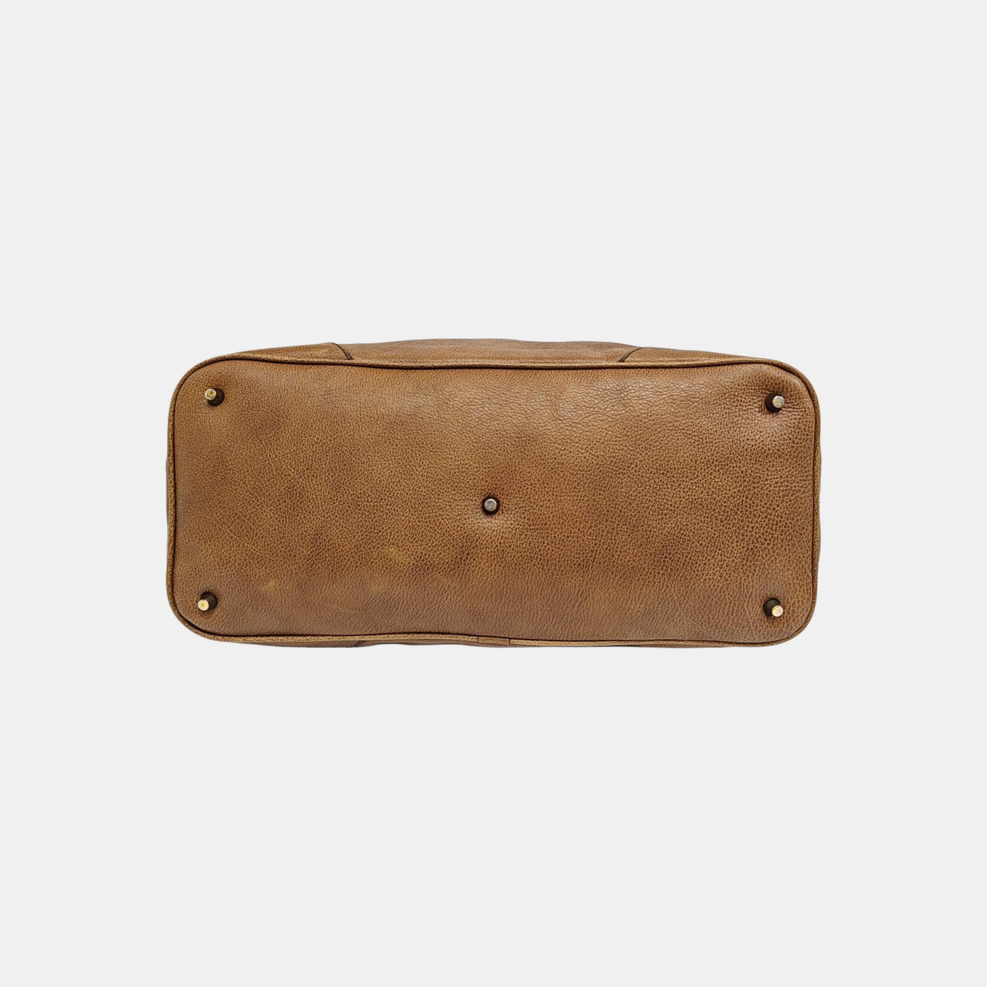 Calfskin Shoulder Bag Brown