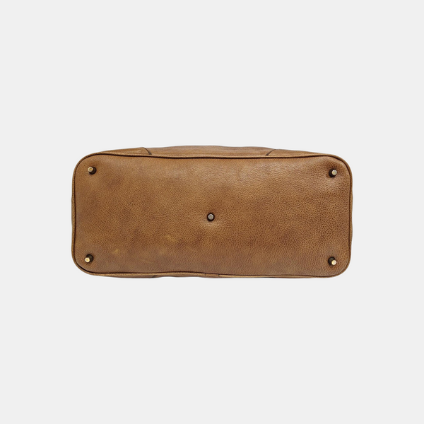 Calfskin Shoulder Bag Brown