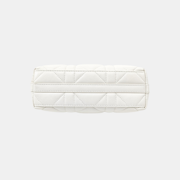 Miss Caro Mini Cannage Lambskin White