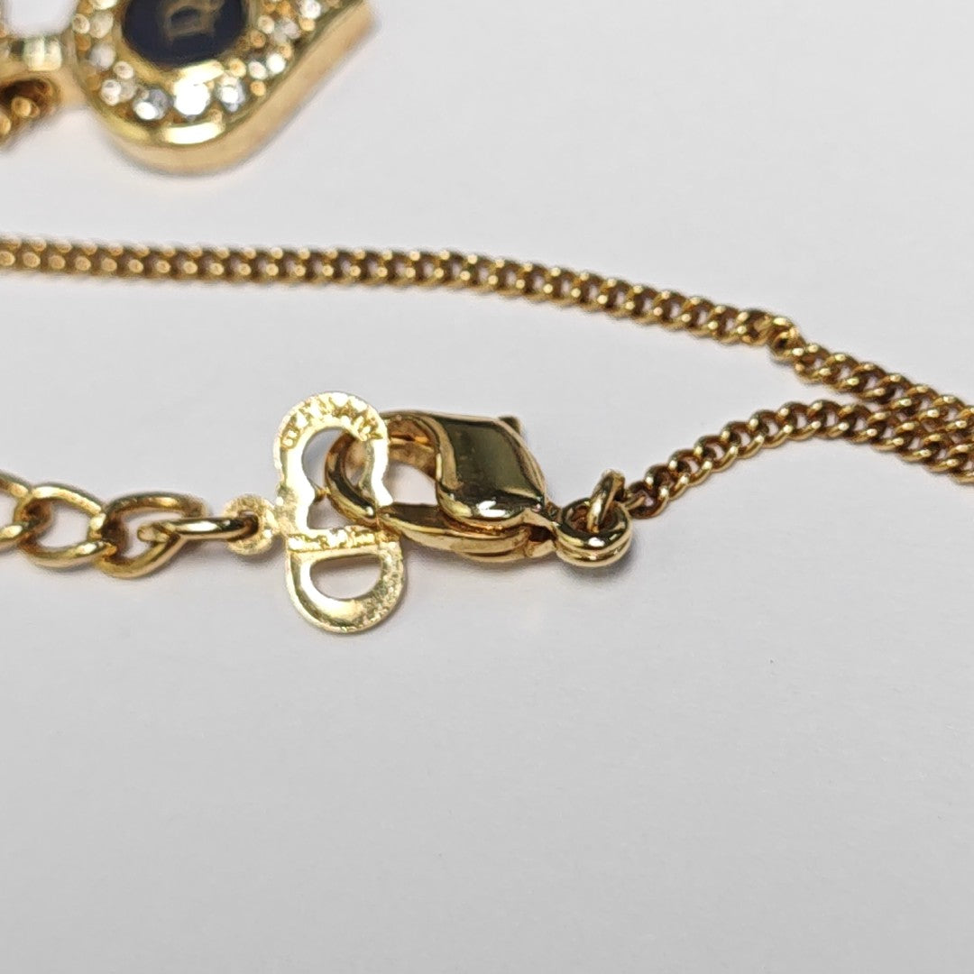 Dior Oblique Metal Gold Necklace