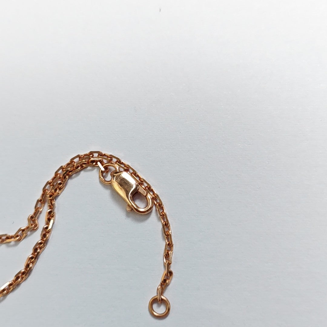 Pop H Metal Rose Gold Necklace