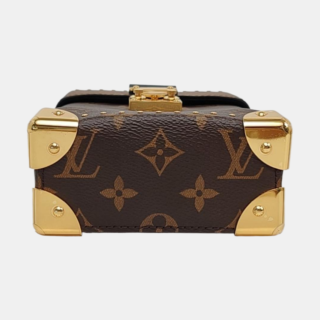 CAMERA BOX Monogram Coated Canvas Brown