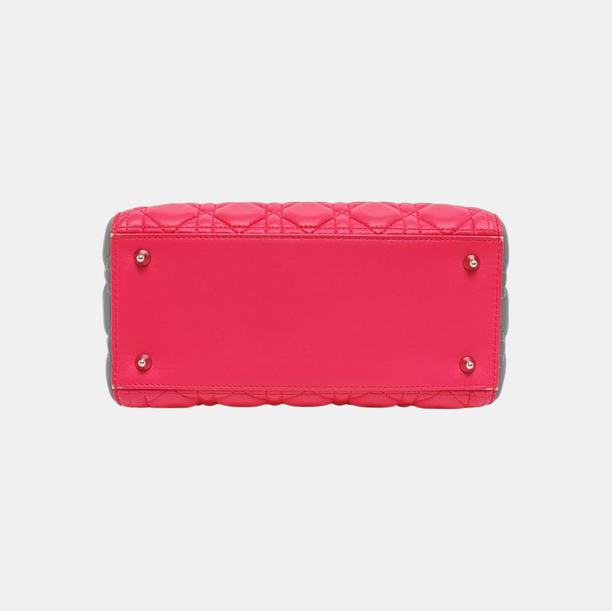 Lady Dior Medium Cannage Lambskin Red