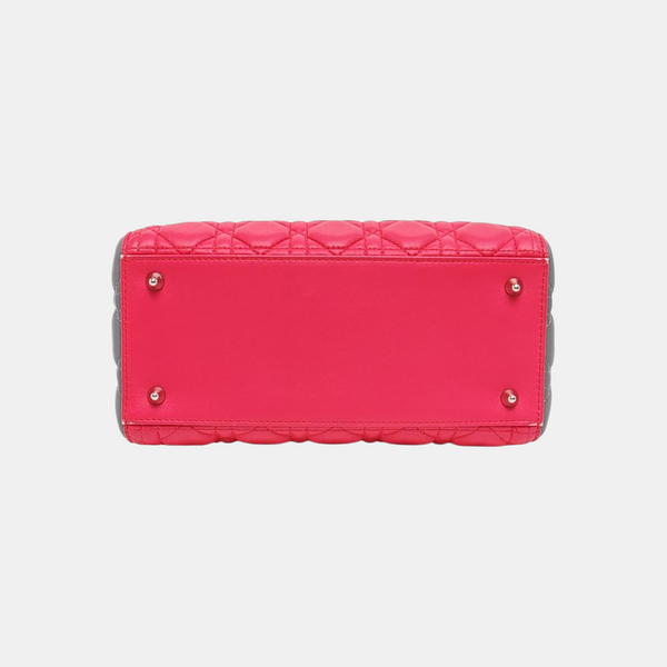 Lady Dior Medium Cannage Lambskin Red