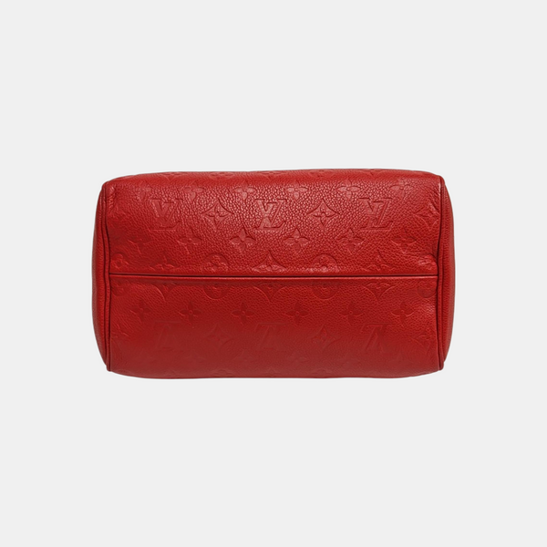 Authenticated pre-owned  SPEEDY 25 Monogram Calfskin Red - Shoulder Bag at Looply
