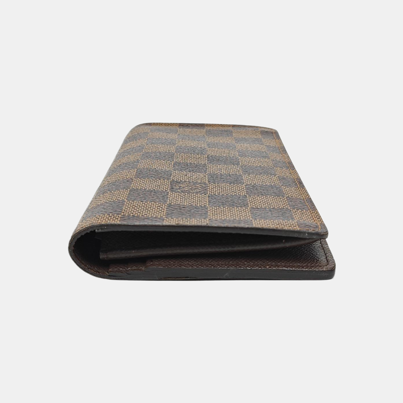 JAMES Damier Ebene Coated Canvas Brown
