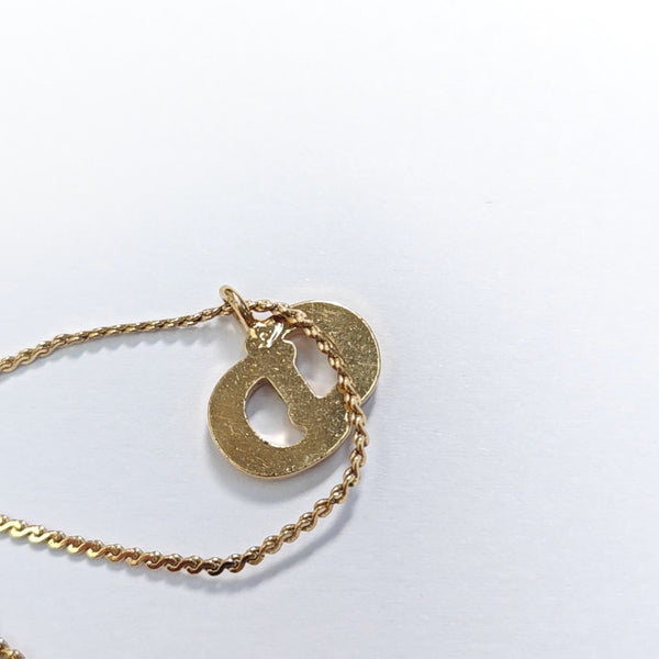 Petit CD Metal Gold Necklace