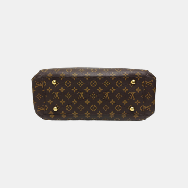 MONTAIGNE GM Monogram Coated Canvas Brown